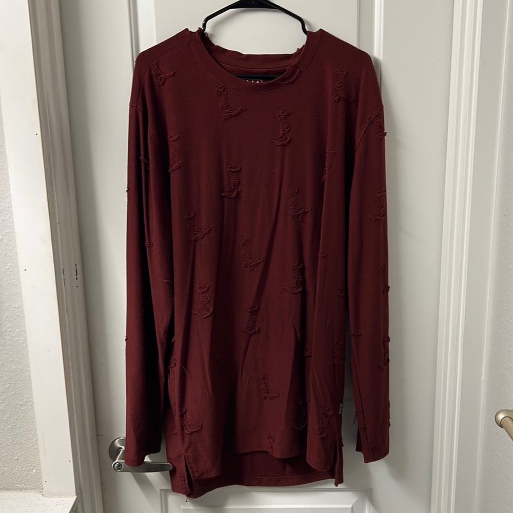 Burgundy long sleeve